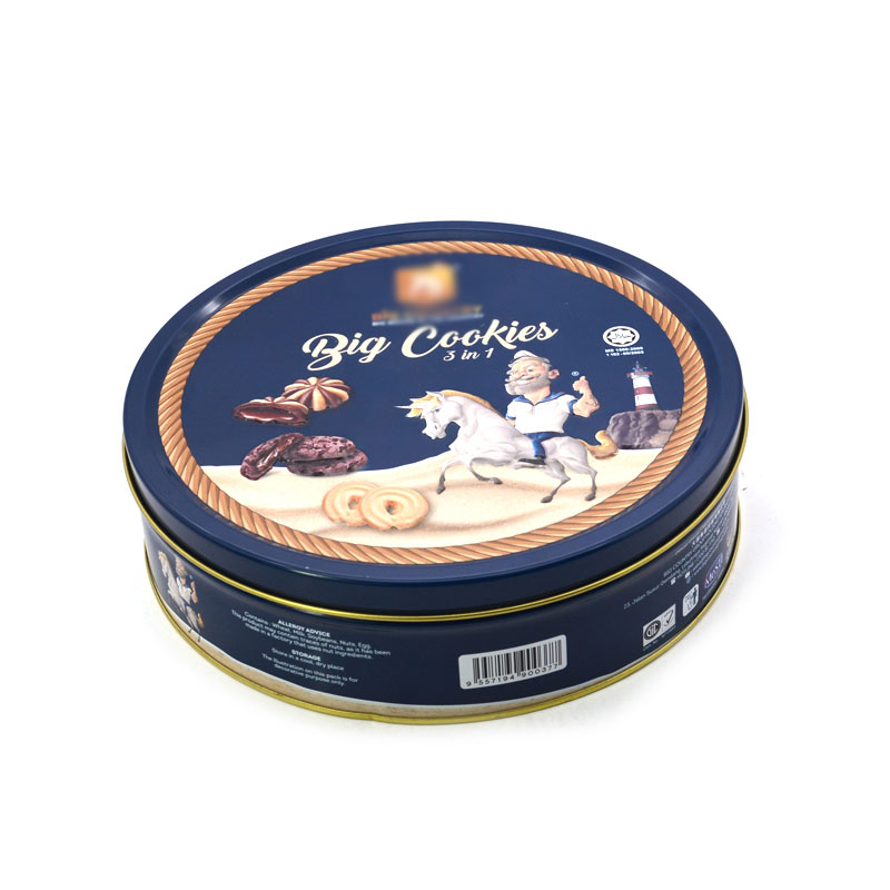 TCE- Hot Selling Product Cylindrical Tin Can Food High Quality Metal Biscuit Can